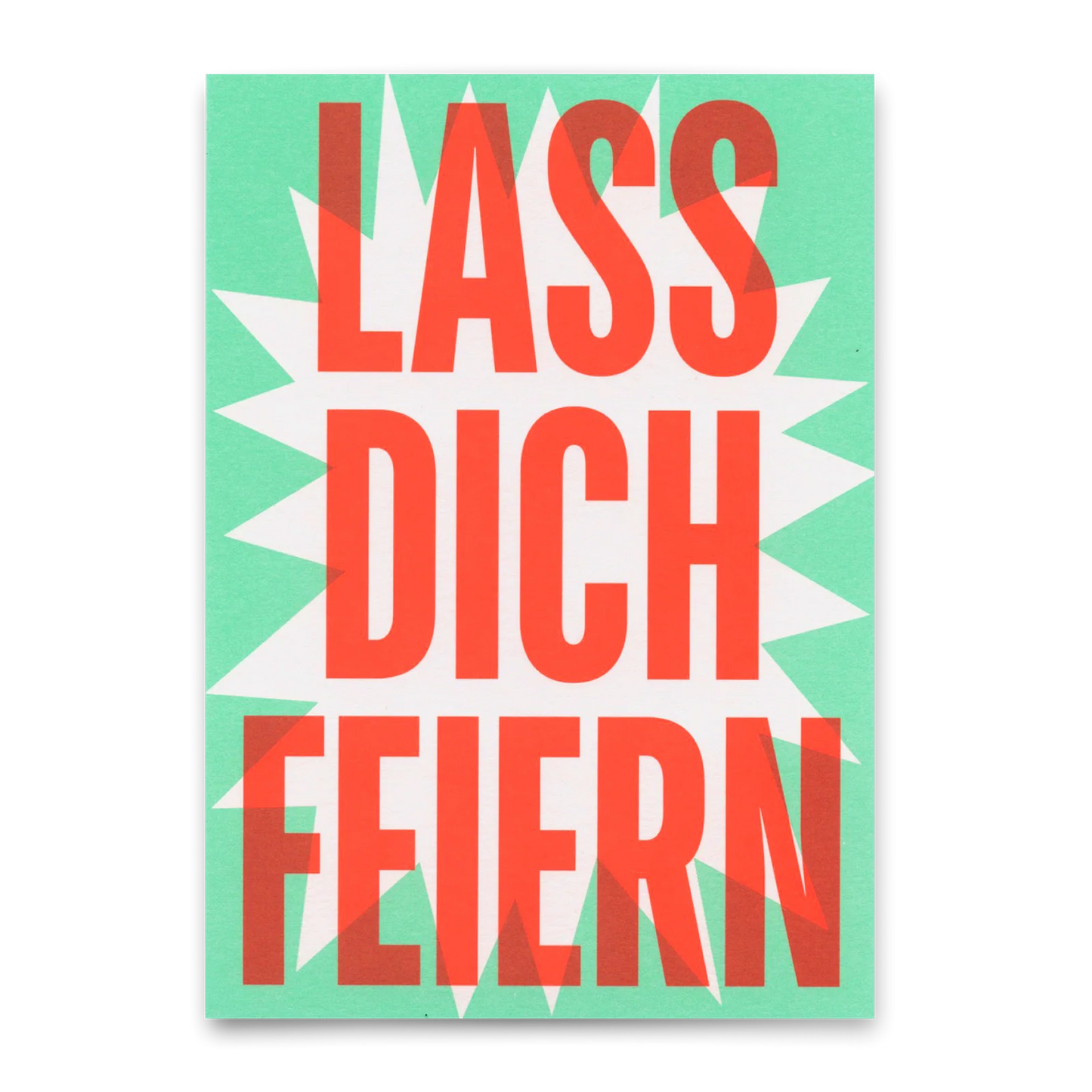 Postkarte Lass dich feiern - Deli Cards