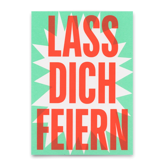 Postkarte Lass dich feiern - Deli Cards