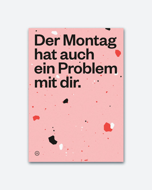 Postkarte Montag von Schlechte Karten