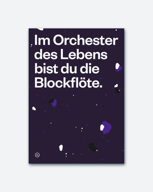 Postkarte Orchester von Schlechte Karten
