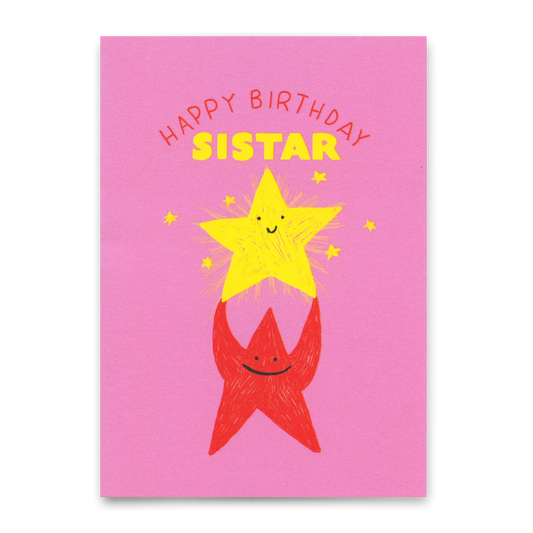 Postkarte happy Birthday, Sistar- Deli Cards