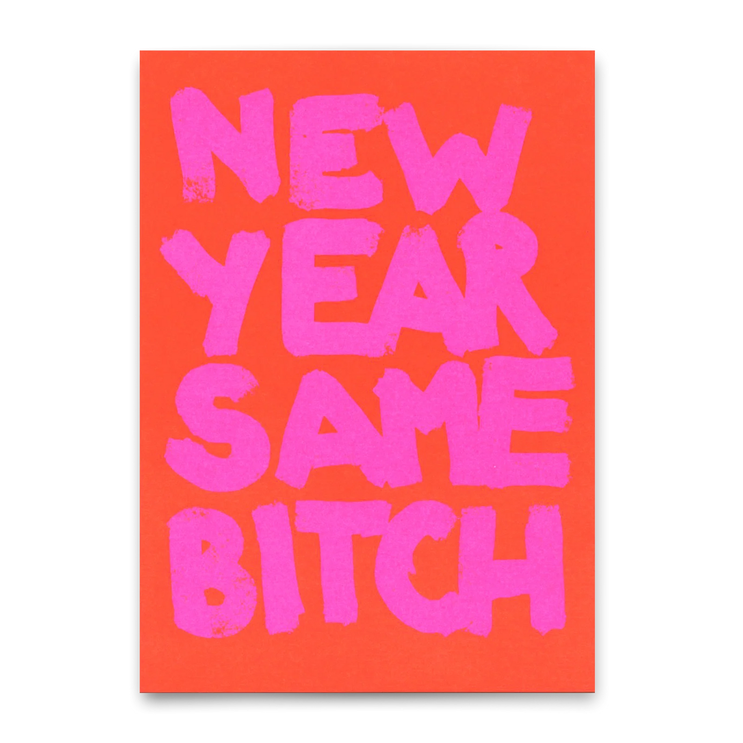 Postkarte new year Same bitch - Deli Cards