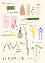 Postkartenset Blumen von Zoé de Las Cases - Hachette