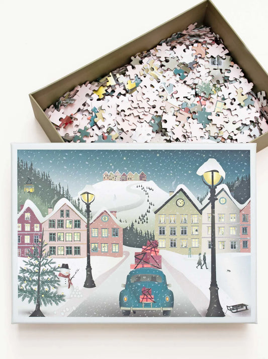 Puzzle Let it Snow 1000 Teile - Vissevasse