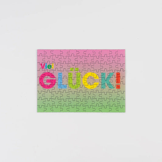 Puzzle Postkarte Viel Glück von sunshine Puzzles (99 Teile)
