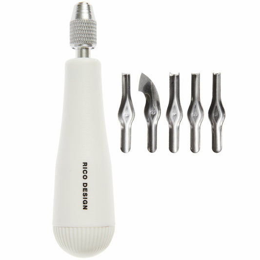 Ricolino Schnitzwerkzeug Linoldruck 6-teilig