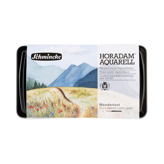 Schmincke Horadam Aquarellfarben Wanderlust – 12×1/2 Näpfchen