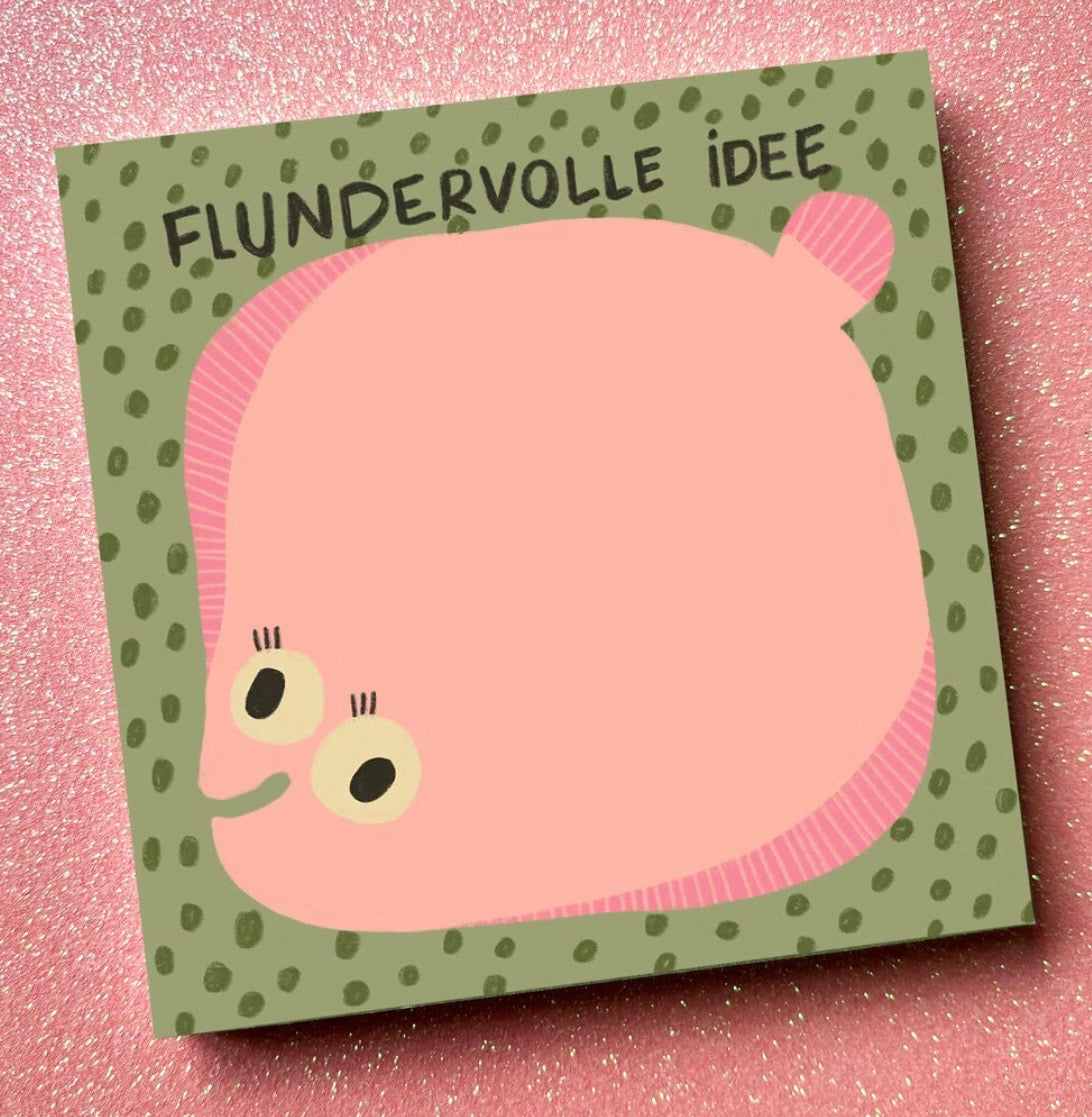 Notizblock Flundervolle Idee  Slinga Illustration