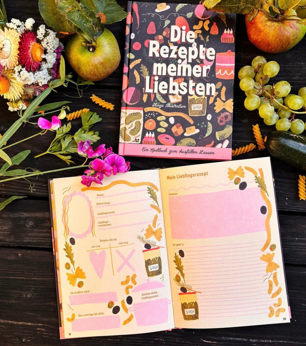 Rezeptbuch Die Rezepte meiner Liebsten - Slinga Illustration