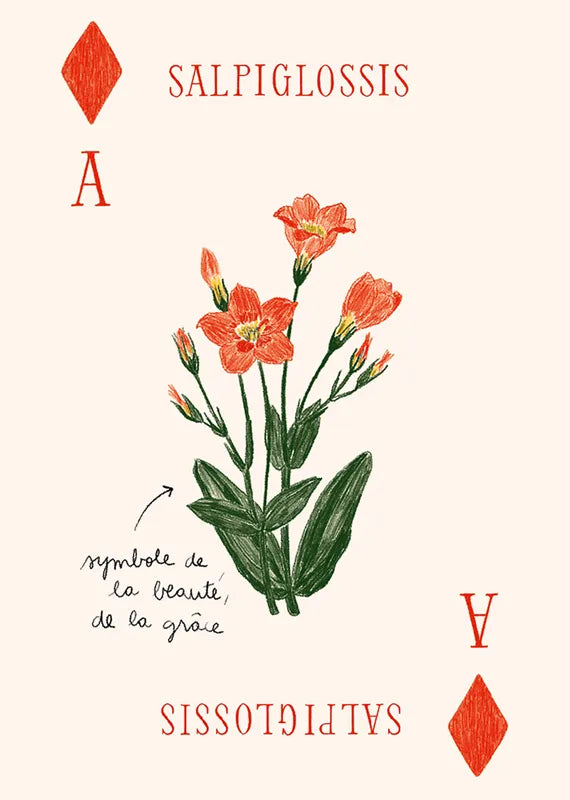 Spielkarten Set Blumen von Zoé de Las Cases - Hachette