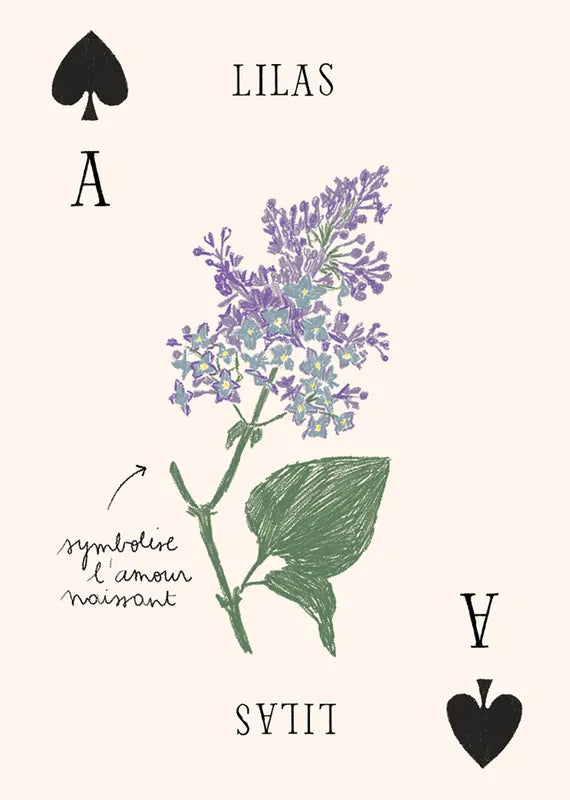 Spielkarten Set Blumen von Zoé de Las Cases - Hachette