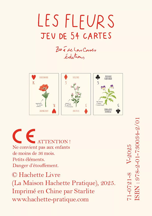 Spielkarten Set Blumen von Zoé de Las Cases - Hachette