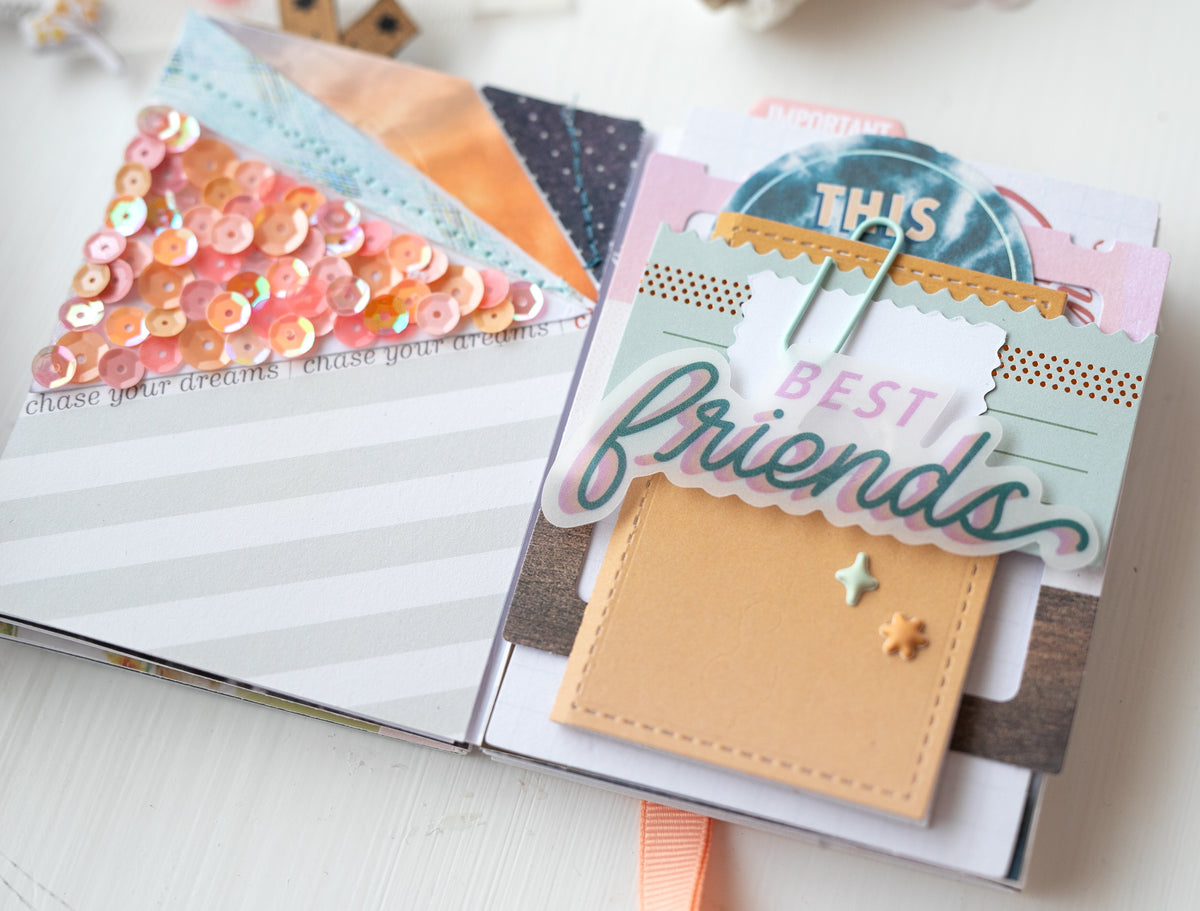 Workshop Scrapbooking Minialbum „Friends & Fun“ mit Steffi @steffiried 23.4.2027 14.30-17.30 Uhr