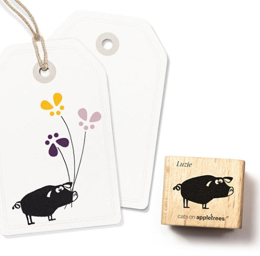 Stempel Schwein Luzie - cats on appletrees