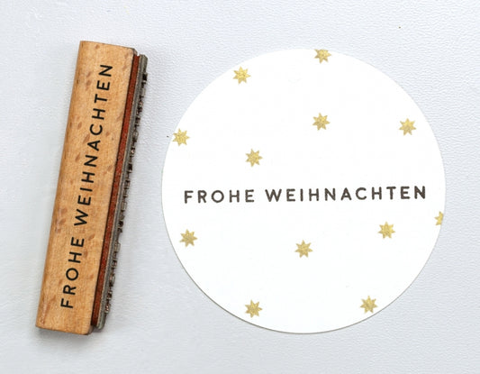 Stempel Frohe Weihnachten Perlenfischer
