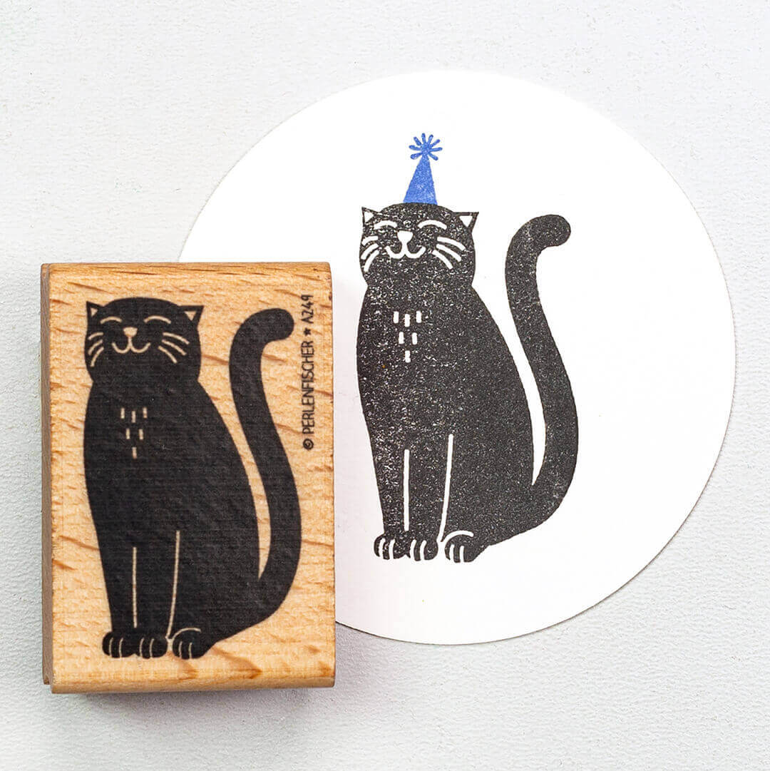 Stempel Katze von Perlenfischer