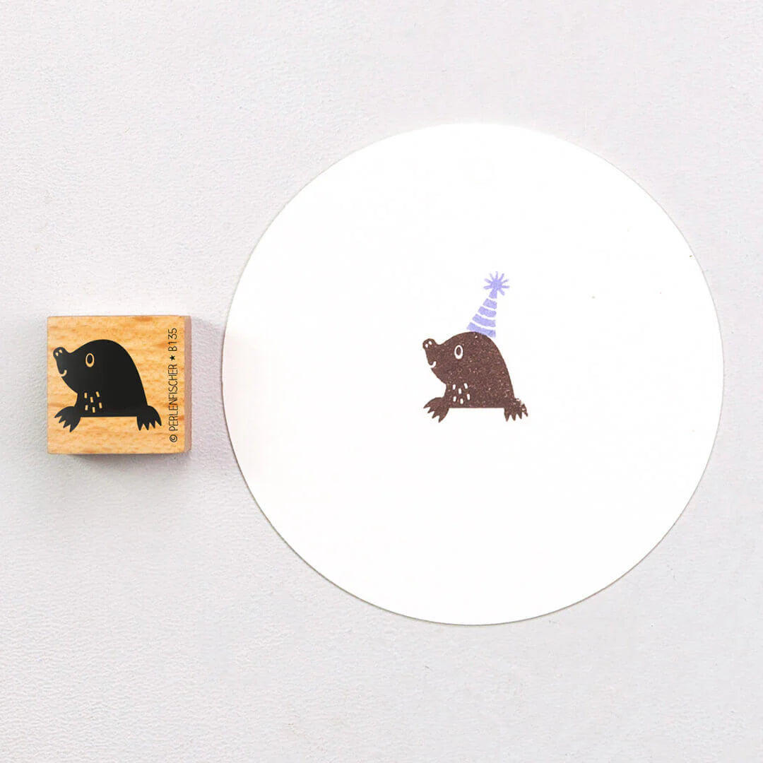 Stempel Maulwurfbaby von Perlenfischer
