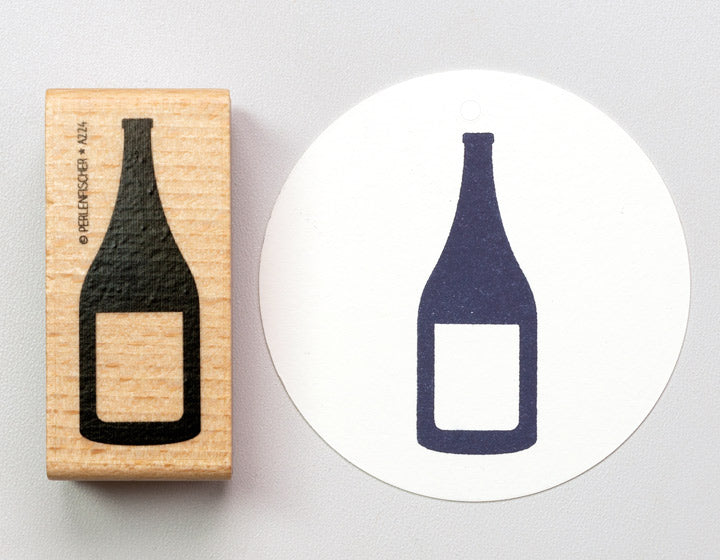 Stempel Sektflasche von Perlenfischer