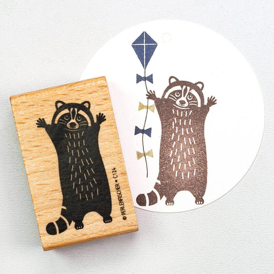 Stempel Waschbär stehend von Perlenfischer