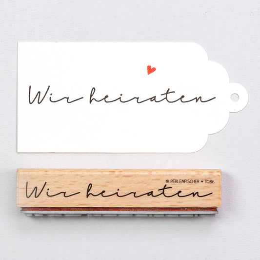 Stempel Wir heiraten Perlenfischer