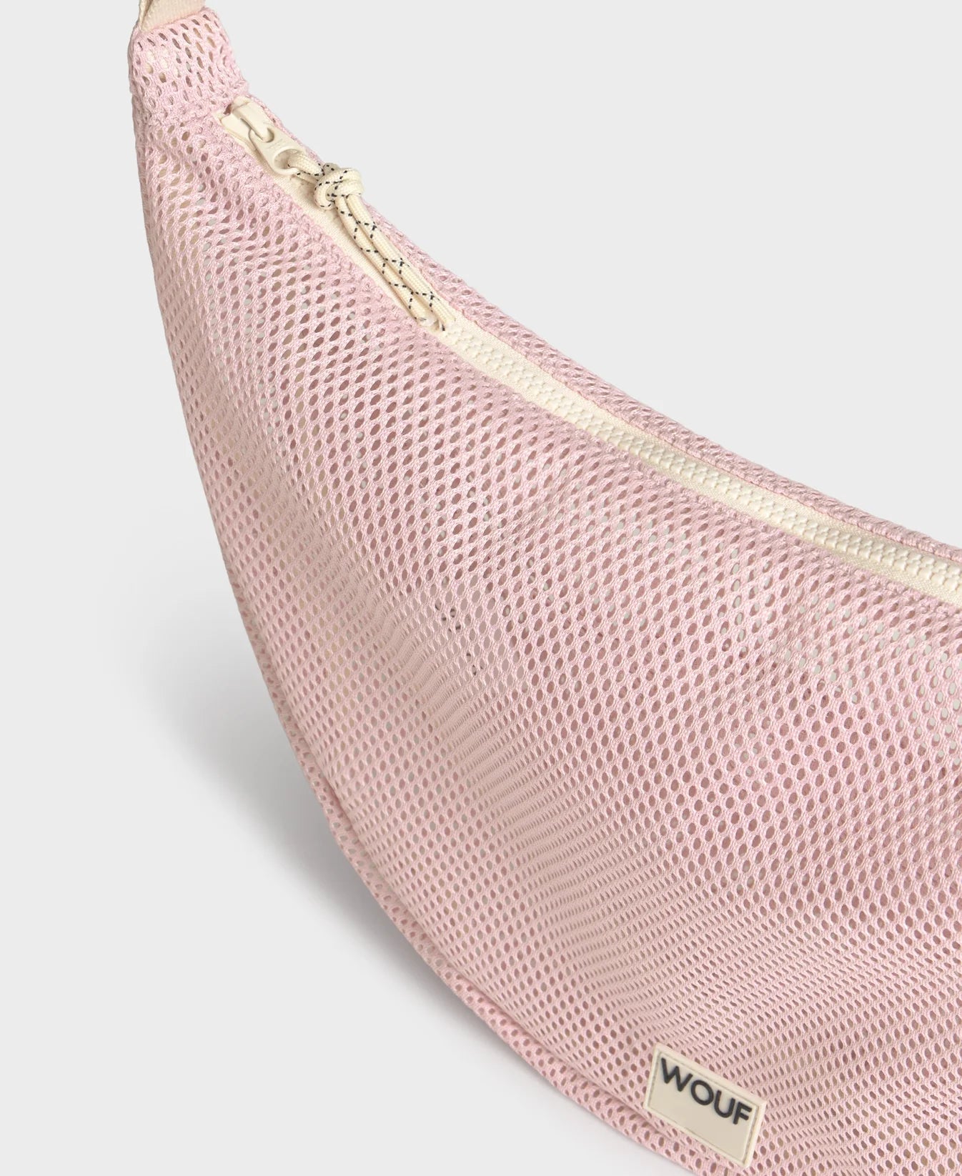 WOUF Blush Mesh Crossbody Bag