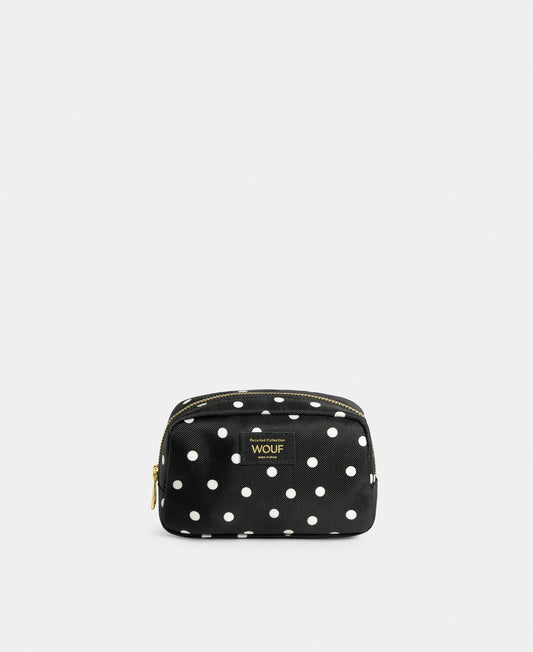 WOUF Grace makeup Pouch Polka Dot schwarz
