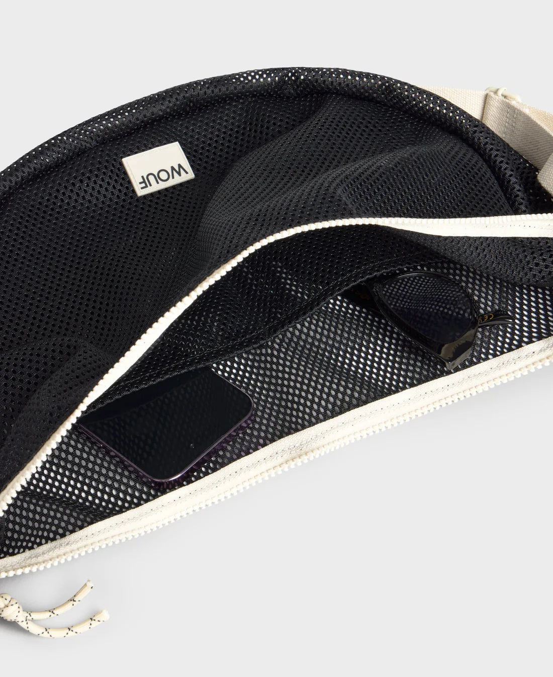 WOUF onyx Mesh Large Crossbody Bag