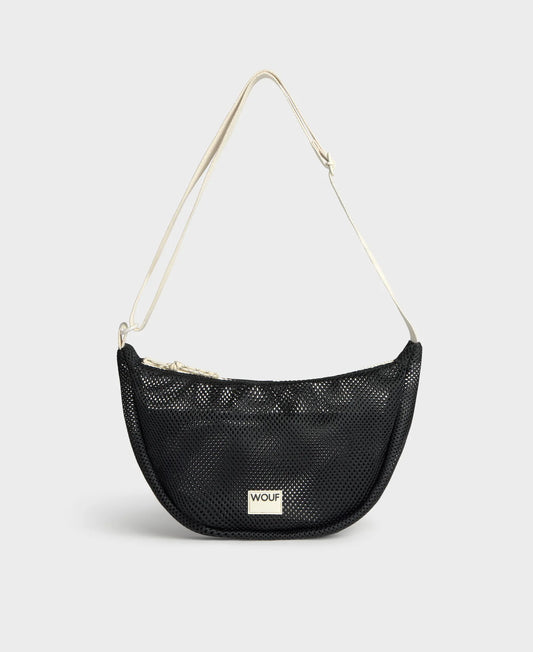WOUF onyx Mesh Crossbody Bag