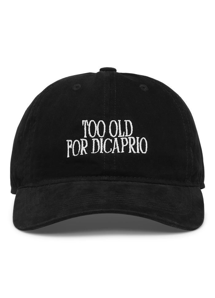 Washed Cap Too old for DiCaprio schwarz von Sui Ava