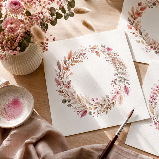 Workshop Cozy Pastel - Florale Herbstkränze mit Aquarell mit @linda.mundo 12.9.2026 von 14.30-16.30 Uhr