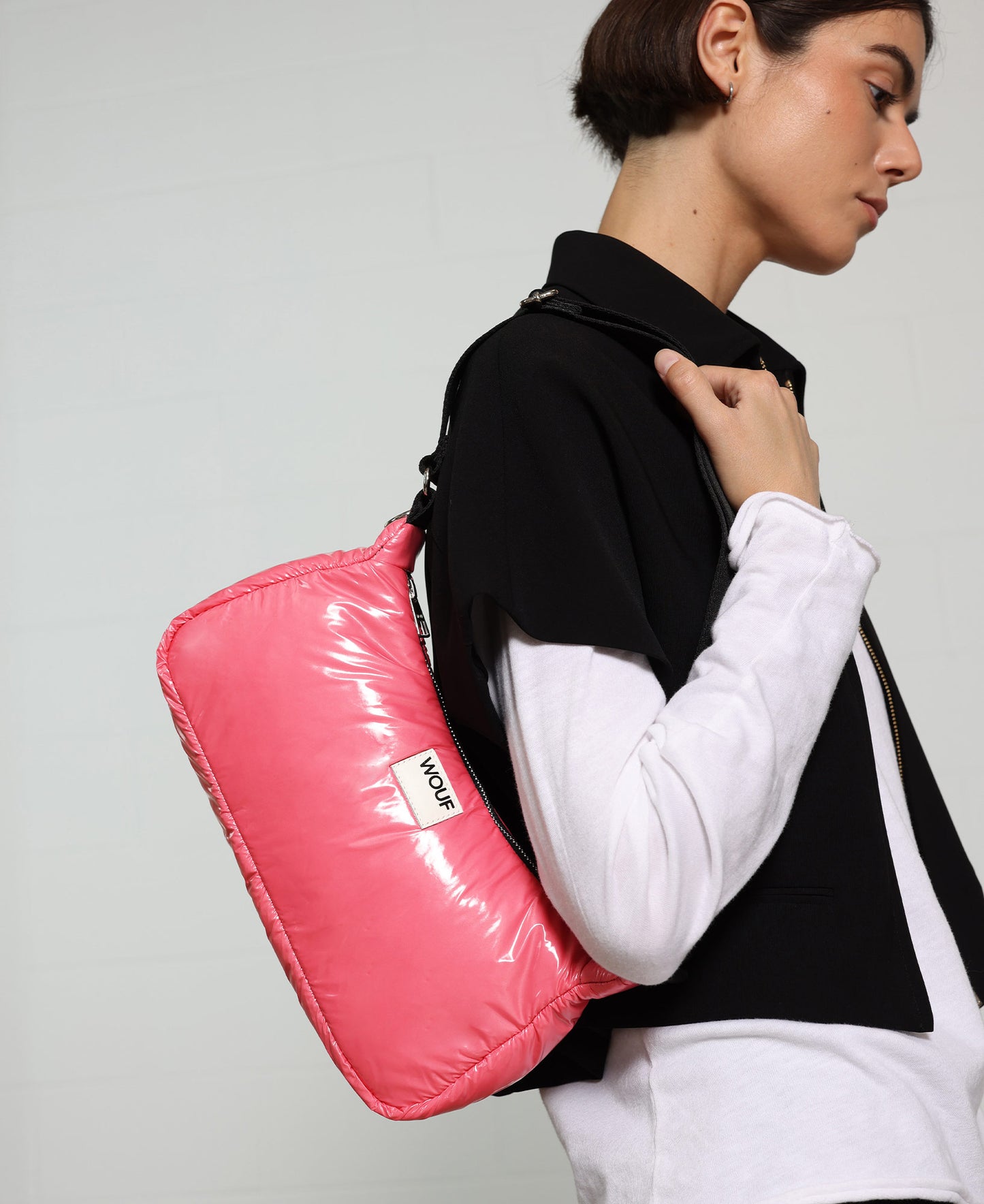WOUF Glossy Candy Shoulder Bag Pink