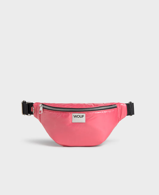 WOUF Glossy Candy Waist Bag Pink