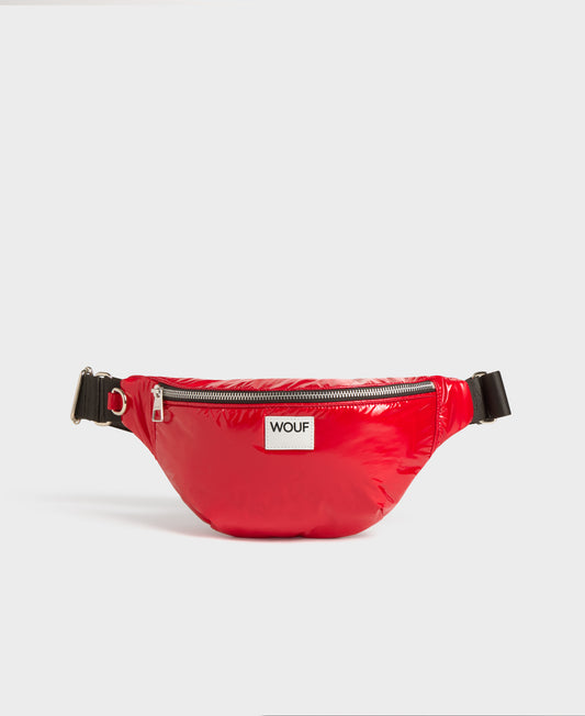 WOUF Glossy Cherry Waist Bag rot