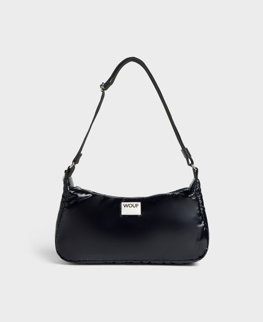 WOUF Glossy Nuit Shoulder Bag schwarz