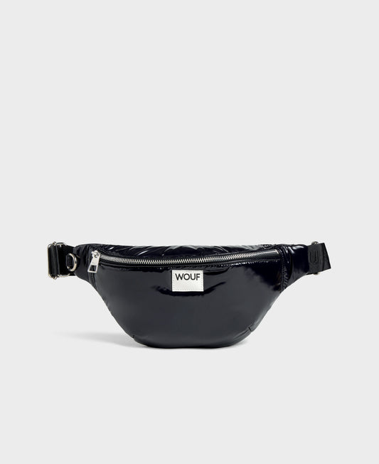 WOUF Glossy Nuit Waist Bag schwarz