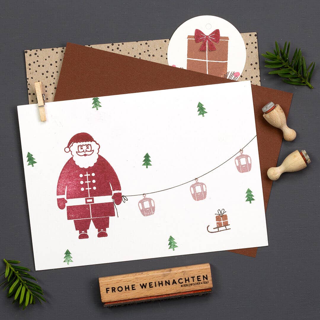 Stempel Weihnachtsmann von Perlenfischer
