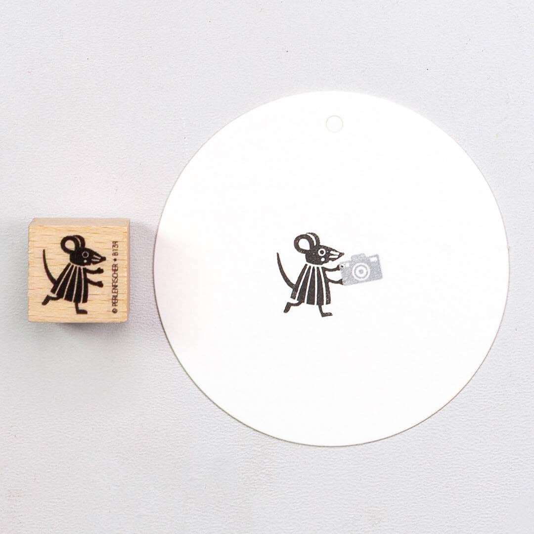 Stempel Maus Greta von Perlenfischer