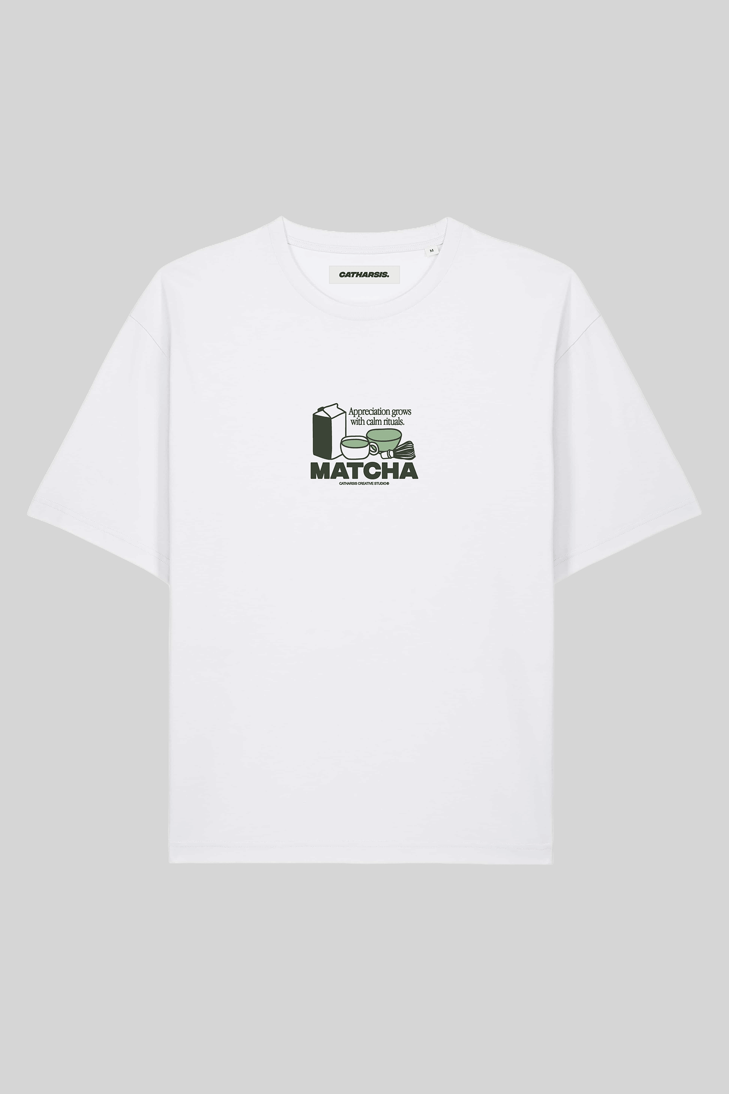 T-Shirt MATCHA von Catharsis loose fit