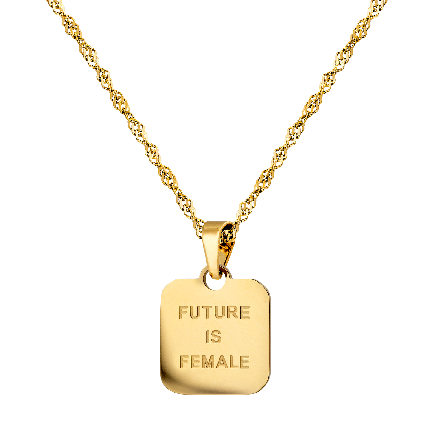 Future is female Necklace Gold - Luamaya