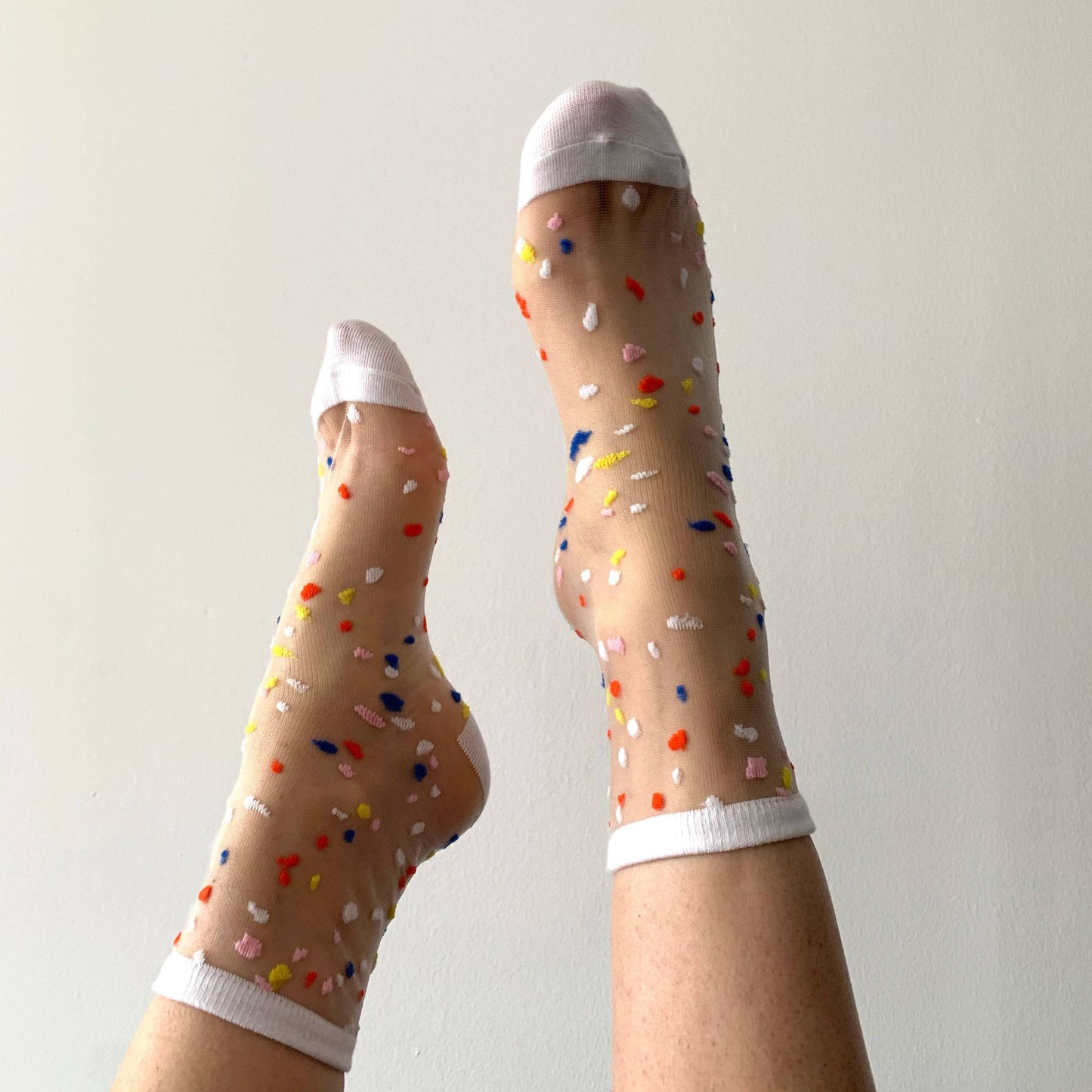 Konfetti Socken verschied. Farben - Sockette