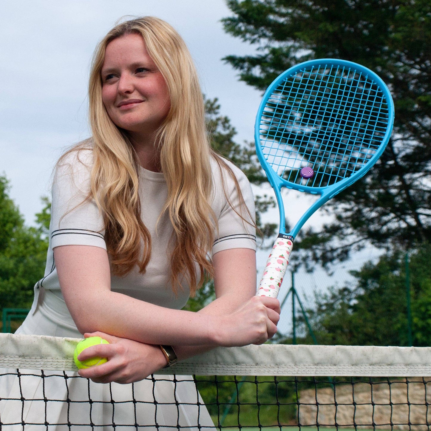 Overgrip Tennis  oder Padel Erdbeeren & Sahne Get A Grip Club - Griffband mit Style