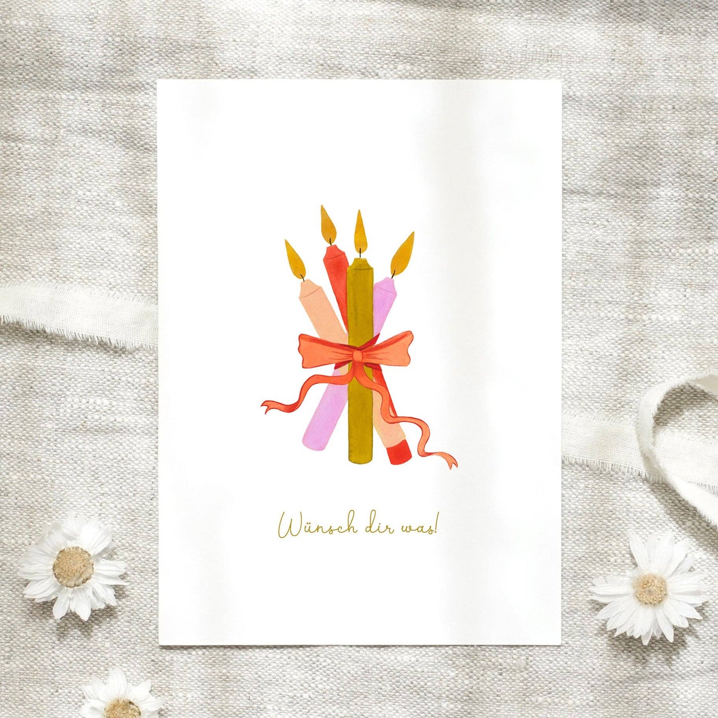 Postkarte · Geburtstagskerzen von von Leo La Douce