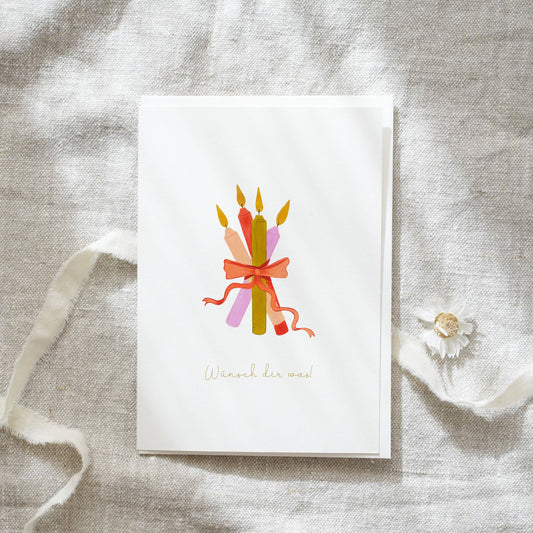 Grußkarte · Geburtstagskerzen von Leo La Douce