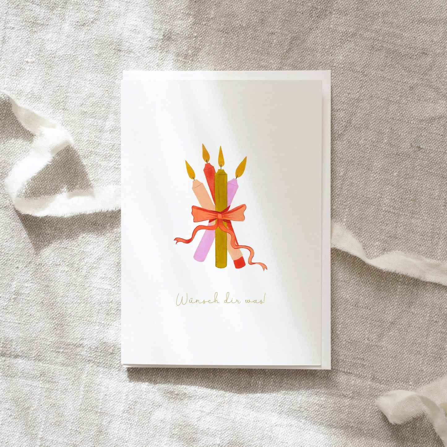 Grußkarte · Geburtstagskerzen von Leo La Douce