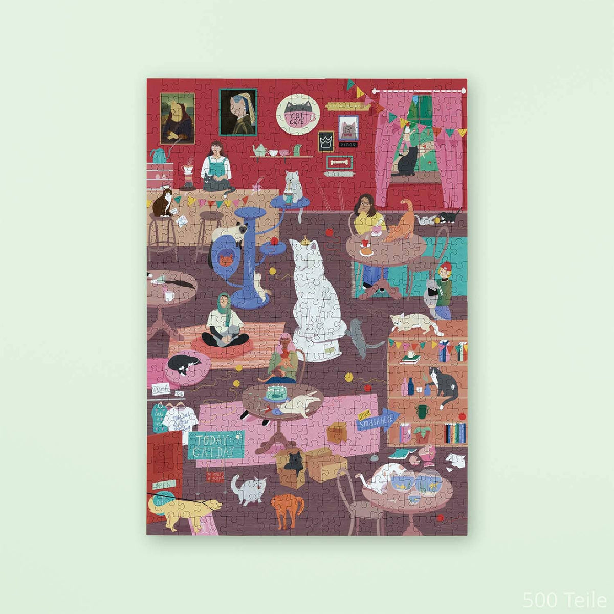 Willa Wunst GmbH - Katzencafé Puzzle 1.000 Teile