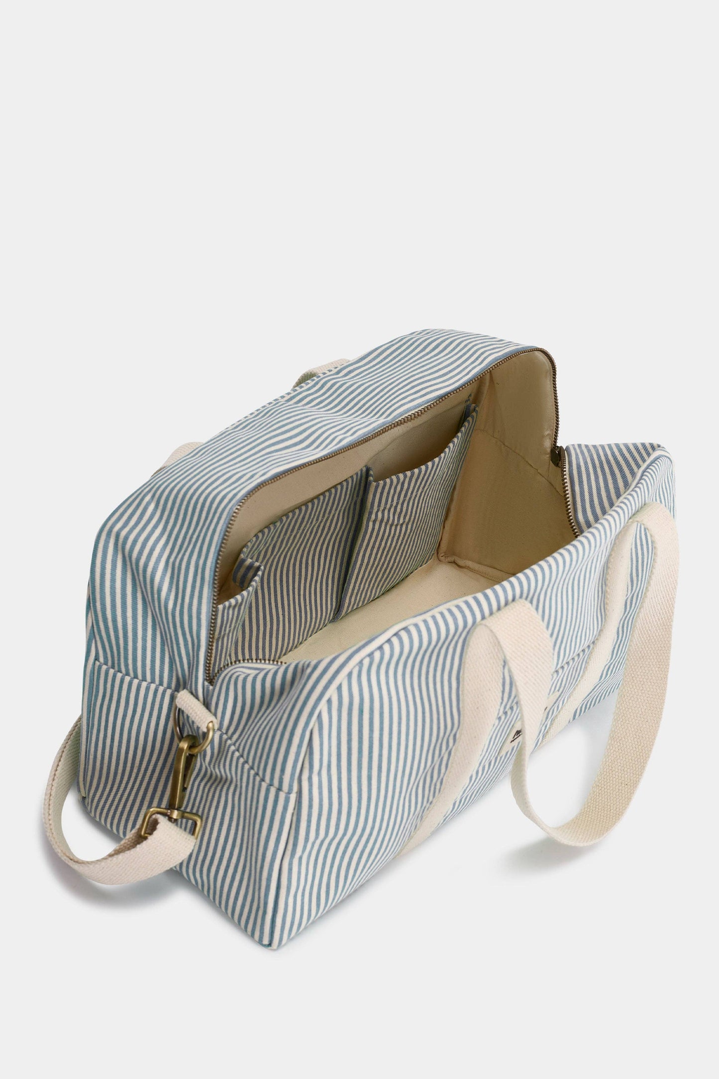 Hindbag - Bowlingtasche Charlie, blaue Streifen