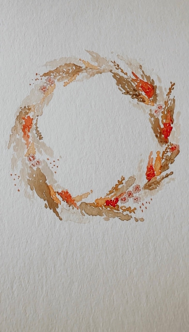 Zart in Pastell - Trockenblumenkränze mit Aquarell gestalten mit @lindamundo 7.02.2026