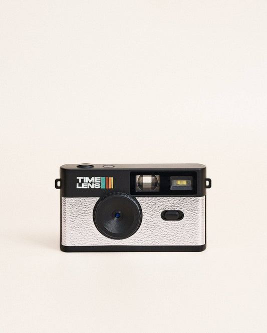 TimeLens® Vintage Camera POP EDITION 80's SILBER Digitalkamera