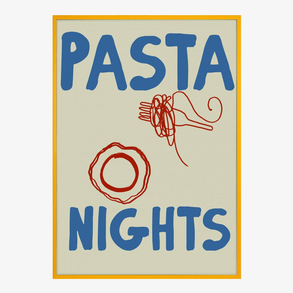 Pictufy Wholesale - Pasta Nights Kunstdruck – grafisches Küchenposter