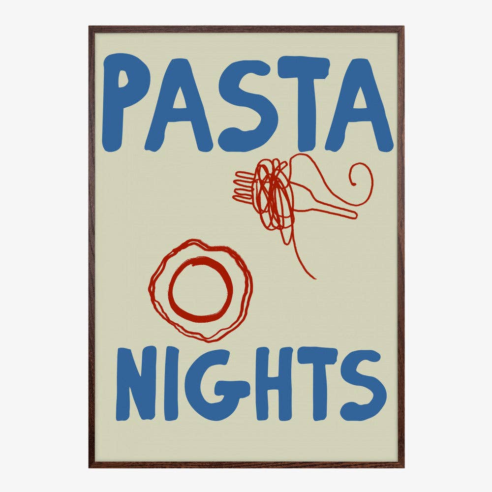 Pictufy Wholesale - Pasta Nights Kunstdruck – grafisches Küchenposter